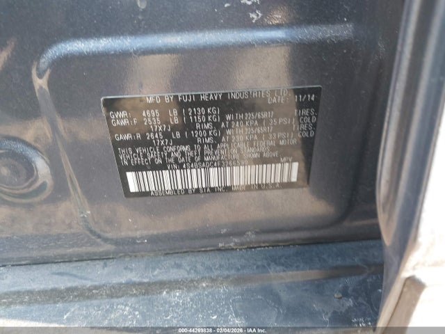 4S4BSADC4F3266590 Subaru Outback 2.5i Premium