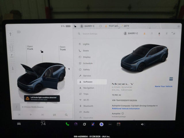 2026 TESLA MODEL Y 7SAYGDEE9TF362556 Photo 6