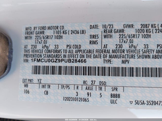 2023 FORD ESCAPE 1FMCU0GZ9PUB28466 Photo 8
