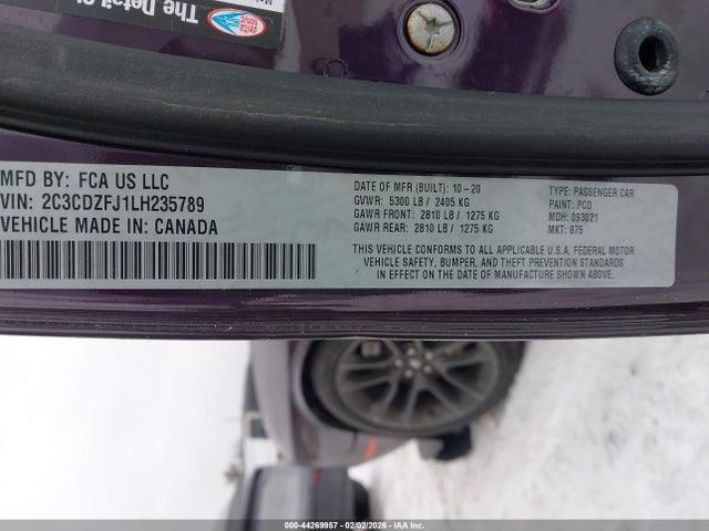 2020 DODGE CHALLENGER 2C3CDZFJ1LH235789 Photo 8