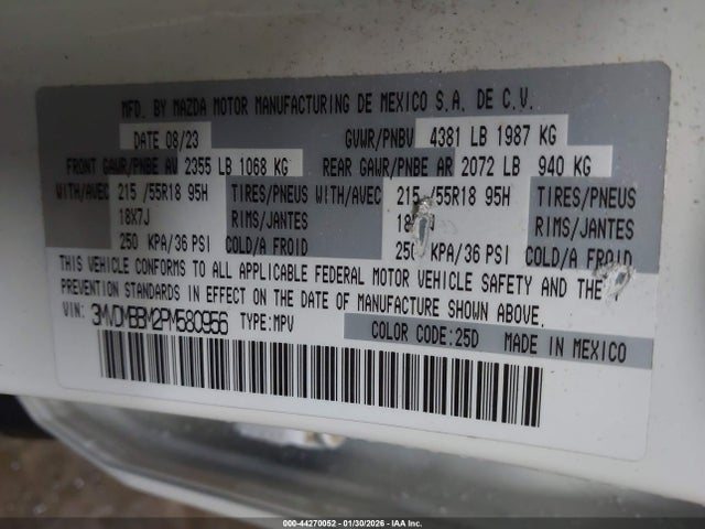 2023 MAZDA CX-30 3MVDMBBM2PM580956 Photo 8