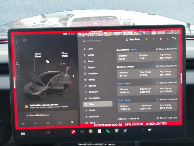 Aukcja sprzedaży 2025 Tesla Model 3 Long Range All-wheel Drive, vin: 5YJ3E1EB3SF009178, numer aukcji: 44270125