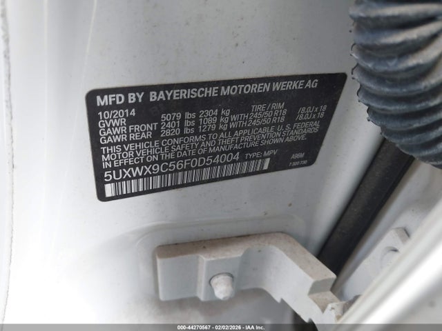 2015 BMW X3 5UXWX9C56F0D54004 Photo 8