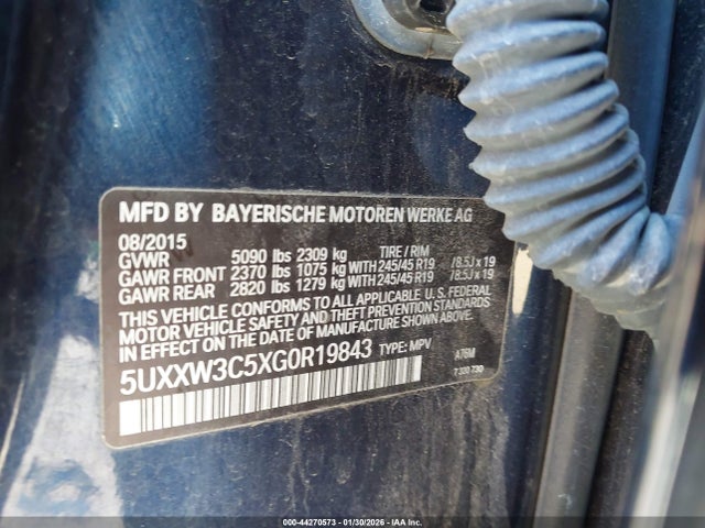 2016 BMW X4 5UXXW3C5XG0R19843 Photo 8