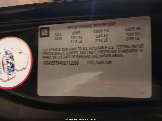 2008 CADILLAC DTS 1G6KD57948U172263 Photo 8