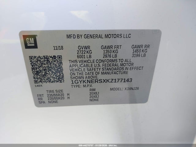 2019 CADILLAC XT5 1GYKNERSXKZ177143 Photo 8