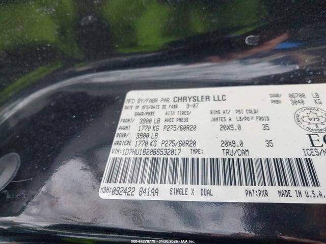 2008 DODGE RAM 1500 1D7HU18208S532017 Photo 8