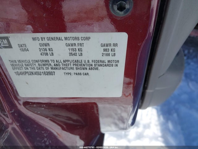 2005 BUICK LESABRE 1G4HP52K45U162607 Photo 8