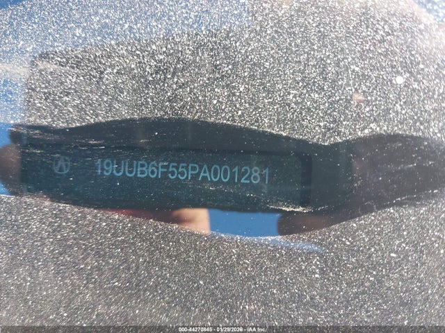 44270845 :رقم المزاد ، 19UUB6F55PA001281 vin ، 2023 Acura Tlx A-spec Package مزاد بيع