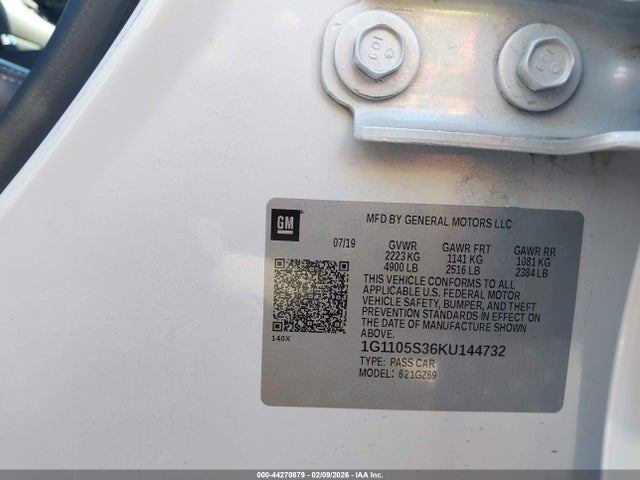 1G1105S36KU144732 Chevrolet Impala Premier