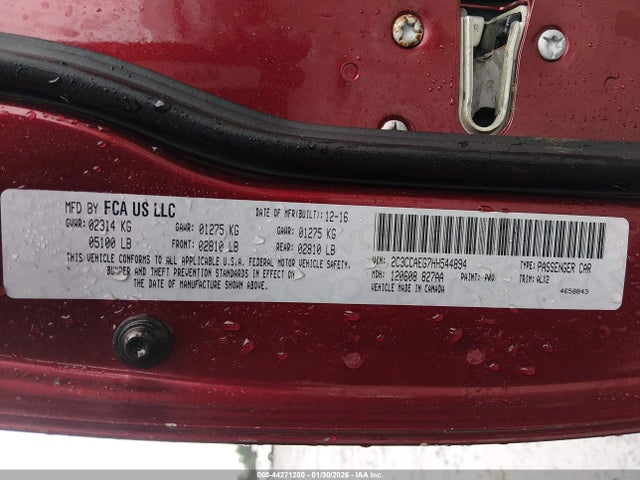 2C3CCAEG7HH544894 Chrysler 300C