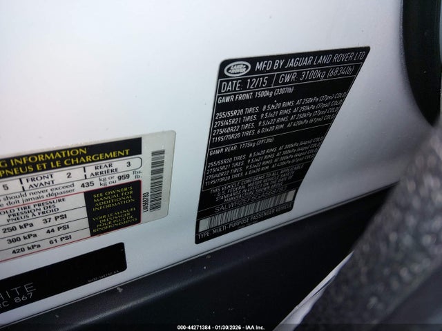 2016 LAND ROVER RANGE ROVER SPORT SALWR2EF5GA568783 Photo 8