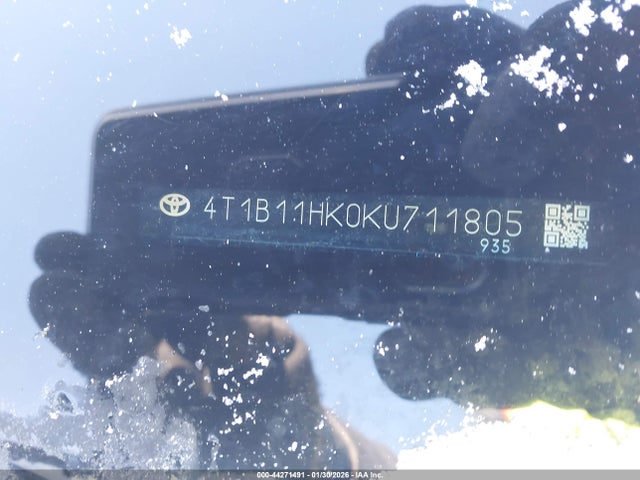 4T1B11HK0KU711805 Toyota CAMRY LE