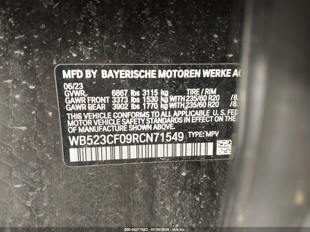 2024 BMW IX WB523CF09RCN71549 Photo 8