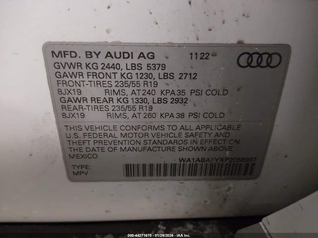 2023 AUDI Q5 WA1ABAFYXP2058997 Photo 8