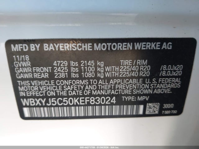 2019 BMW X2 WBXYJ5C50KEF83024 Photo 8