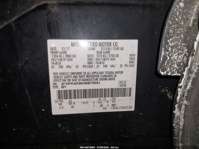 2017 FORD EDGE 2FMPK4K96HBB75693 Photo 8