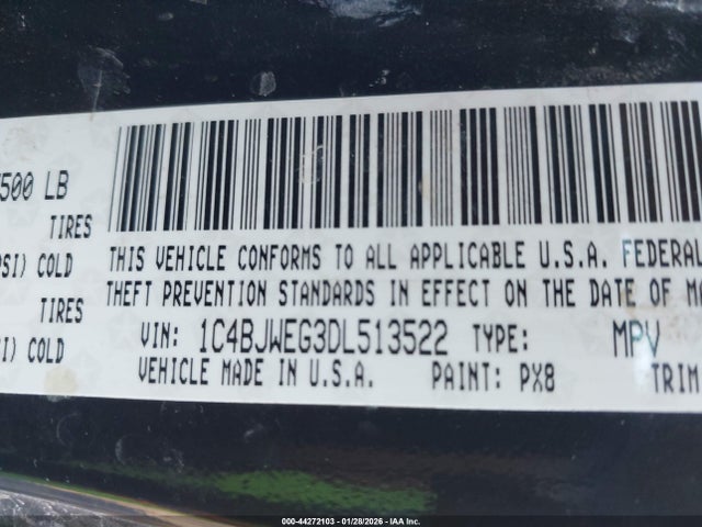 2013 JEEP WRANGLER UNLIMITED 1C4BJWEG3DL513522 Photo 8