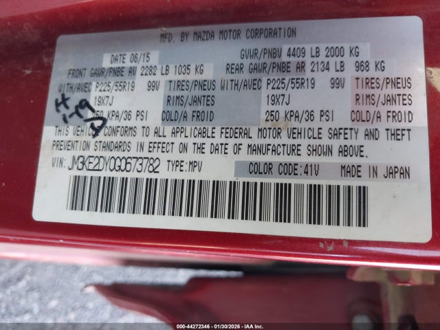 JM3KE2DY0G0673782 Mazda Cx-5 Grand Touring