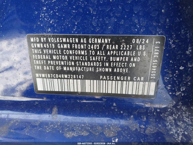 2024 VOLKSWAGEN GOLF R WVWEB7CD4RW228147 Photo 8