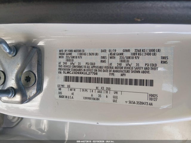 Lincoln Mkc Reserve 2019 5LMCJ3D9XKUL27708 Image 9