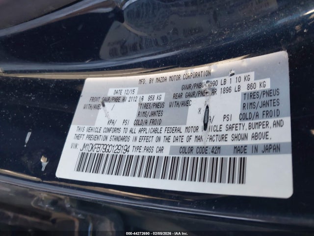 JM1DKFB79G0129194 Mazda Cx-3 Sport