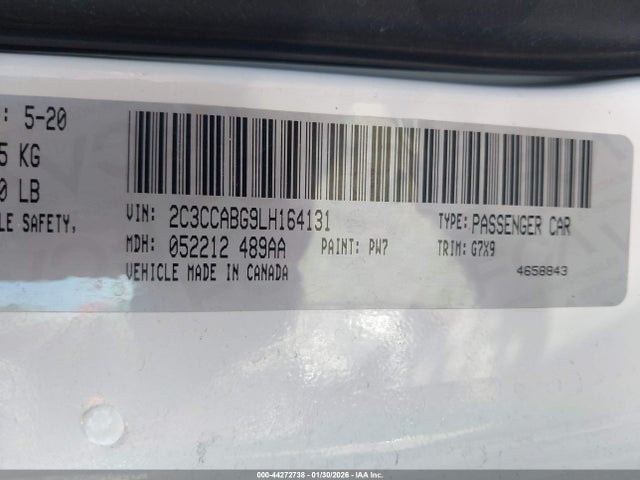 Aukcja sprzedaży 2020 Chrysler 300 300s, vin: 2C3CCABG9LH164131, numer aukcji: 44272738