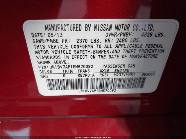 Infiniti Q50 Premium 2014 JN1BV7AP1EM670092 Image 9