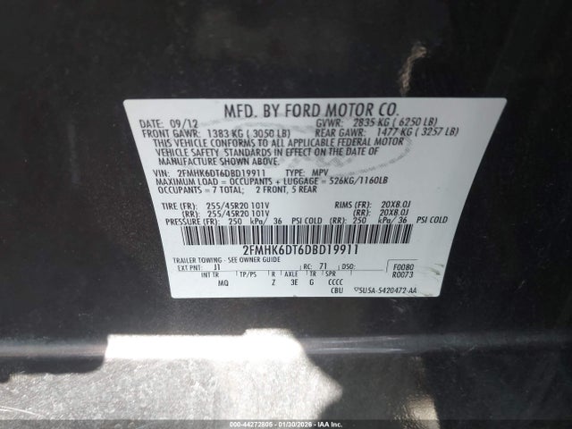 2013 FORD FLEX 2FMHK6DT6DBD19911 Photo 8