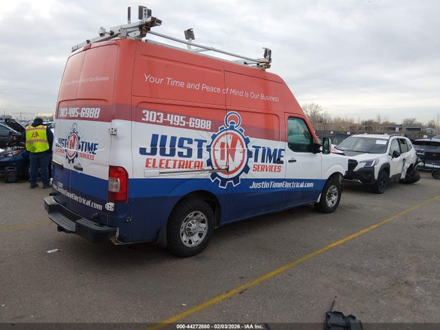 44272880 :رقم المزاد ، 1N6AF0LY9DN108059 vin ، 2013 Nissan Nv Cargo Nv2500 Hd S V8 مزاد بيع