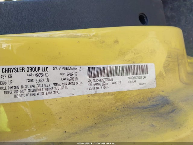 2012 FIAT 500 3C3CFFAR5CT355172 Photo 8