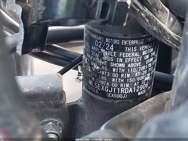 2024 KAWASAKI EX500 ML5EXGJ11RDA12906 Photo 9