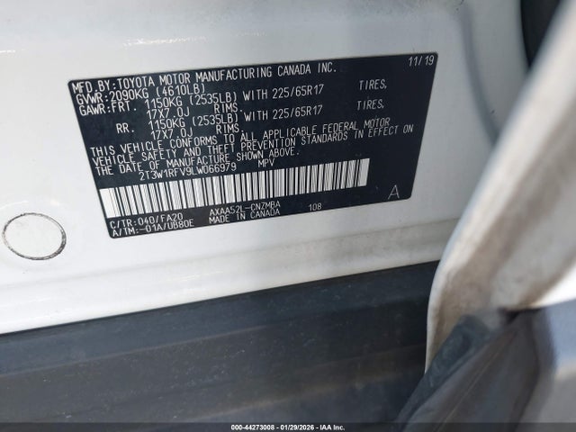 2T3W1RFV9LW066979 Toyota Rav4 Xle