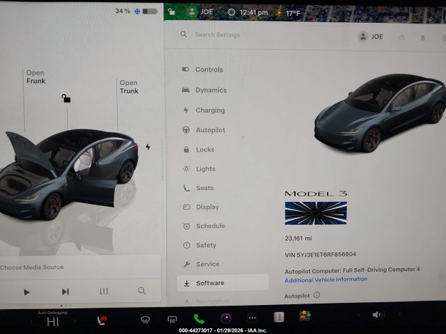 Продаж на аукціоні авто 2024 Tesla Model 3 Performance All-wheel Drive, vin: 5YJ3E1ET6RF856604, номер лоту: 44273017