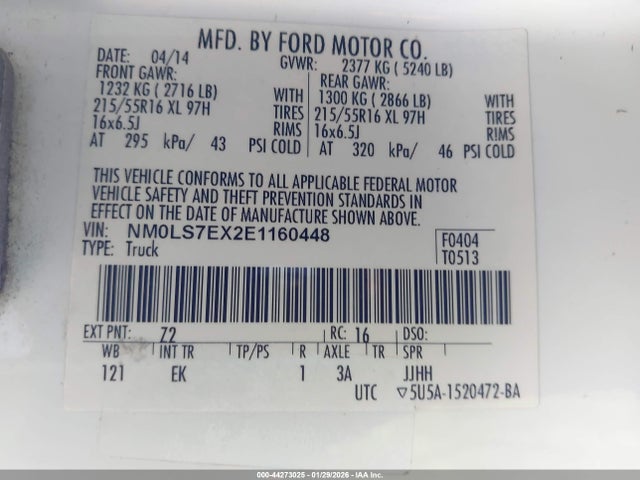 Ford Transit Connect Xl 2014 NM0LS7EX2E1160448 Image 9