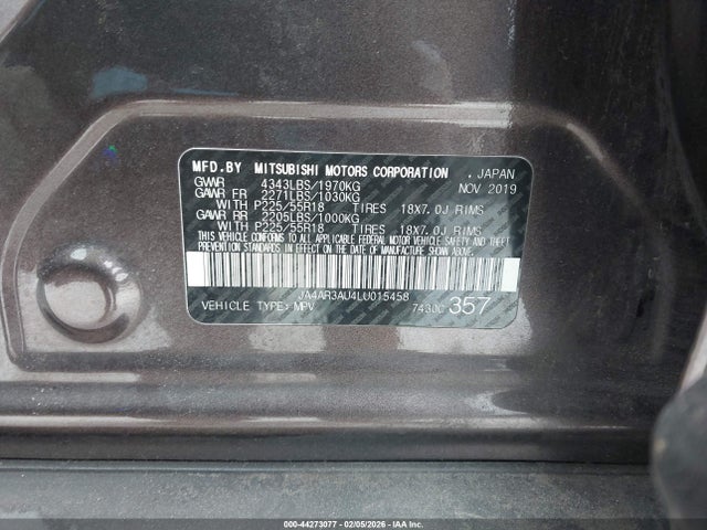 2020 MITSUBISHI OUTLANDER SPORT JA4AR3AU4LU015458 Photo 8