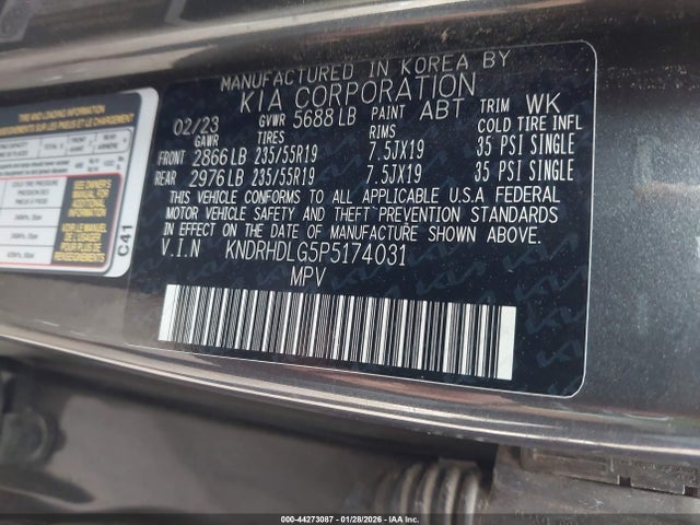 KNDRHDLG5P5174031 KIA Sorento Hybrid Ex