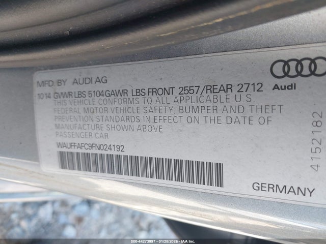 2015 AUDI A6 WAUFFAFC9FN024192 Photo 8