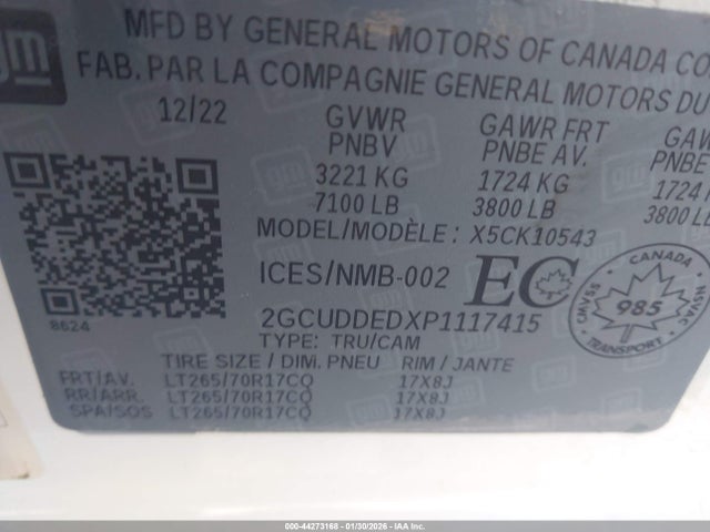 Chevrolet Silverado 1500 Lt 2023 2GCUDDEDXP1117415 Image 9