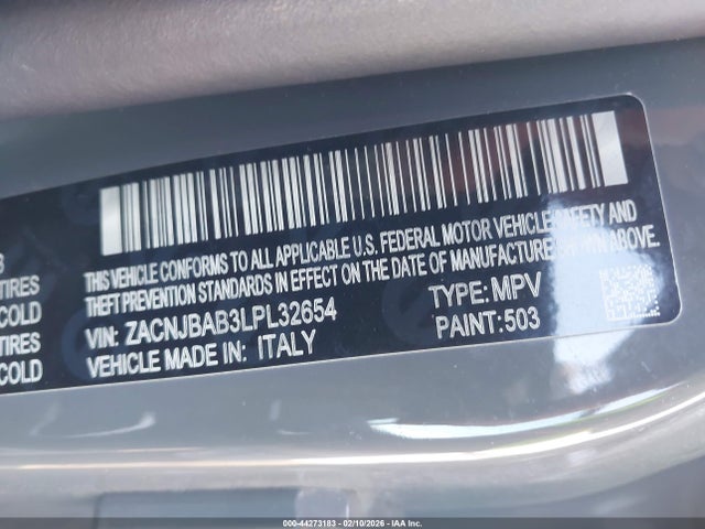 2020 JEEP RENEGADE ZACNJBAB3LPL32654 Photo 8