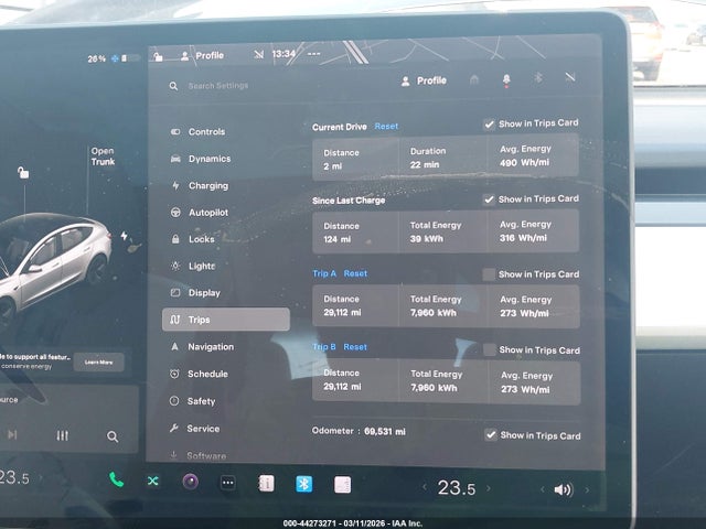 44273271 :رقم المزاد ، 5YJ3E1EB5JF097102 vin ، 2018 Tesla Model 3 Long Range/performance مزاد بيع