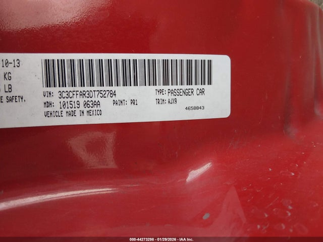 2013 FIAT 500 3C3CFFAR3DT752784 Photo 8