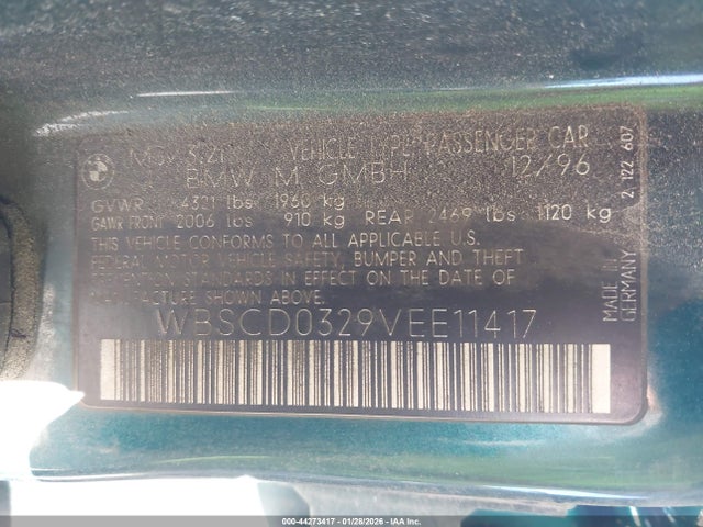 1997 BMW M3 WBSCD0329VEE11417 Photo 8