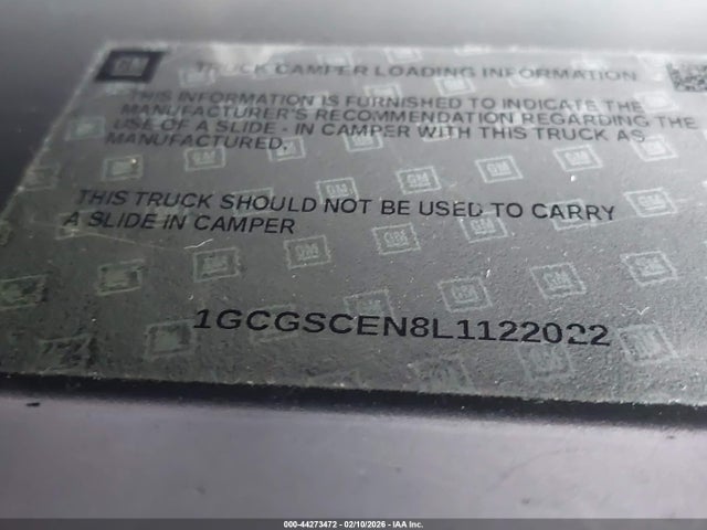 1GCGSCEN8L1122022 Chevrolet Colorado 2wd Short Box Lt