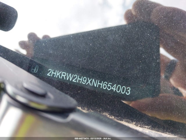 2HKRW2H9XNH654003 Honda Cr-v Awd Touring