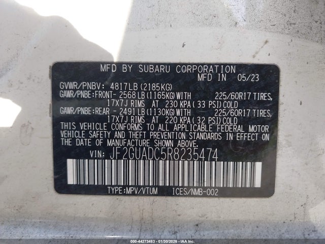 Subaru Crosstrek Premium 2024 JF2GUADC5R8235474 Image 9
