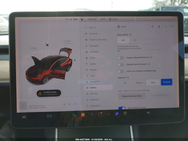 Aukcja sprzedaży 2018 Tesla Model 3 Long Range/performance, vin: 5YJ3E1EB3JF087958, numer aukcji: 44273500