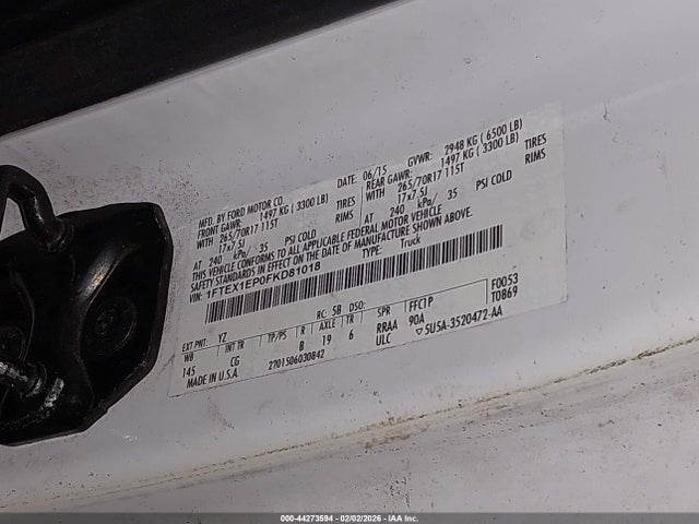 Ford F-150 Xl 2015 1FTEX1EP0FKD81018 Image 9