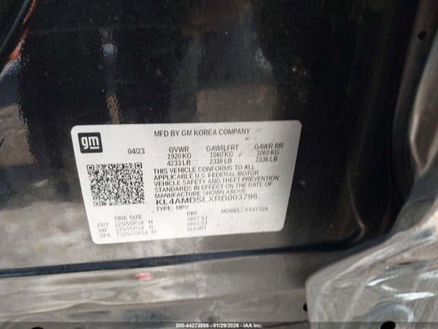 44273595 :رقم المزاد ، KL4AMDSLXRB003796 vin ، 2024 Buick Encore Gx Sport Touring Fwd مزاد بيع