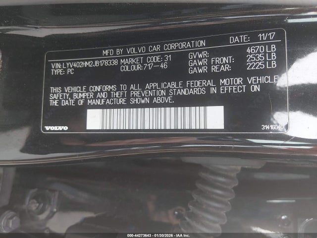 2018 VOLVO S60 INSCRIPTION LYV402HM2JB178338 Photo 8